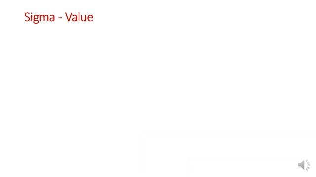 English - Sigma Symbol & Sigma value concept in Six Sigma
