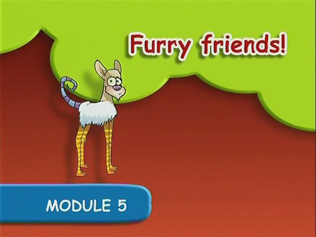 Spotlight 3 DVD - Module 5, 9a - ex.1 p.74 - Cows are funny! (Small nose, big ears)