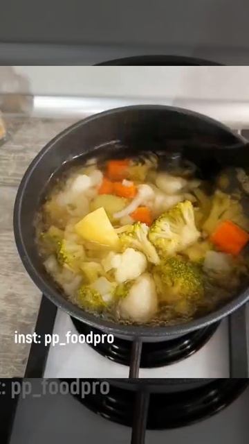 Рецептик сырно-овощного крем-супа | вкусный обед | пп готовка | Shorts