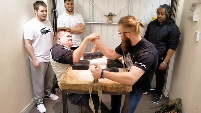 Tom Vs keelan arm wrestling