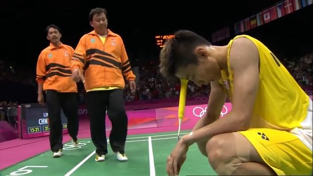 Lin Dan CHN v Lee Chong Wei MAS   Men's Badminton Singles Final   London 2012 Olympics 0001