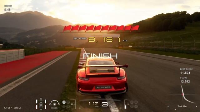 Porsche 911 GT3 RS Drift Trial Lake Maggiore GT Sport