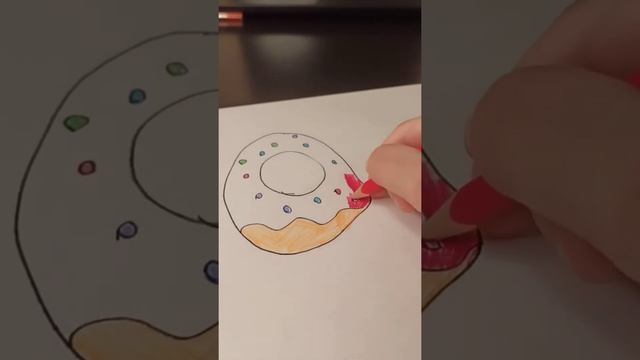 Как нарисовать пончик