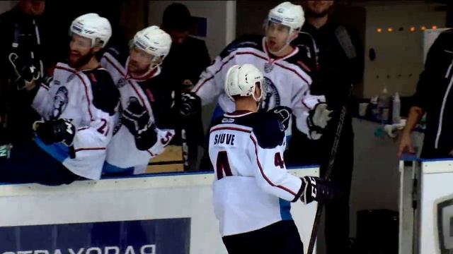 Yann Sauve first KHL goal