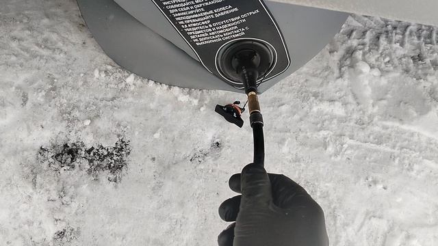 Надувной автомобильный домкрат SLON. Стравливание давления.