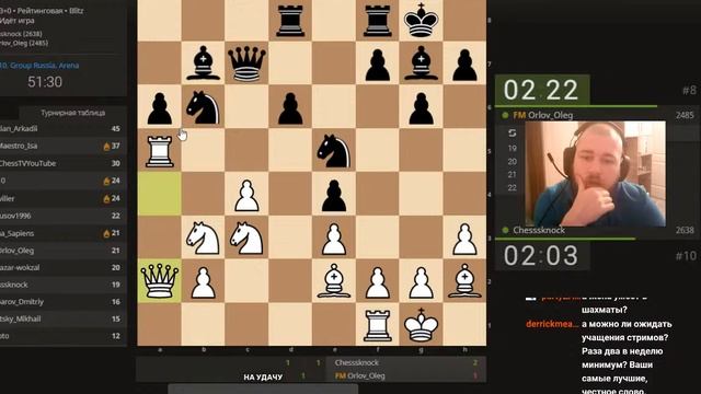 Лига Шахматных стримеров 10 на lichess.org [RU]