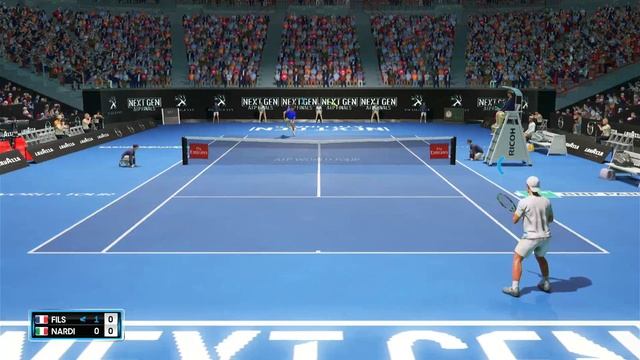 Arthur Fils    vs Luca Nardi  🏆 ⚽ Next Gen ATP final (11/28/2023) 🎮 gameplay on AO  2