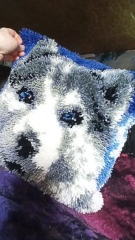 #наволочка_вышивка_ковровая_техника #интерьерная_наволочка_подушка_декор #хаски #купить_продаю