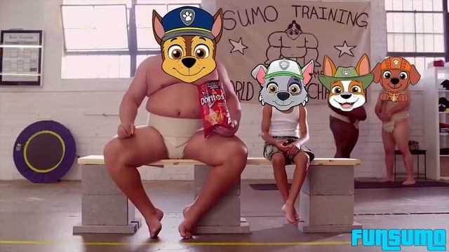 I Want Paw Patrol Song - Sumo Doritos AD Comercial Meme