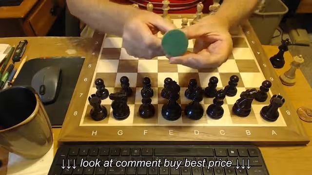 Deluxe Old Club Staunton Chess Set Boxwood & Rosewood 3 75 king