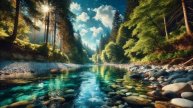 Relaxing Music for Stress Relief ~ Piano Music ~ Whispers of the Forest Stream
