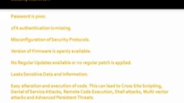 IoT Risk and Security