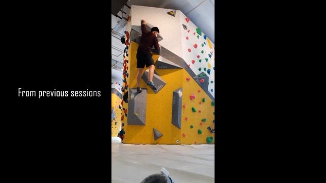 my typical beginner's climbing session
