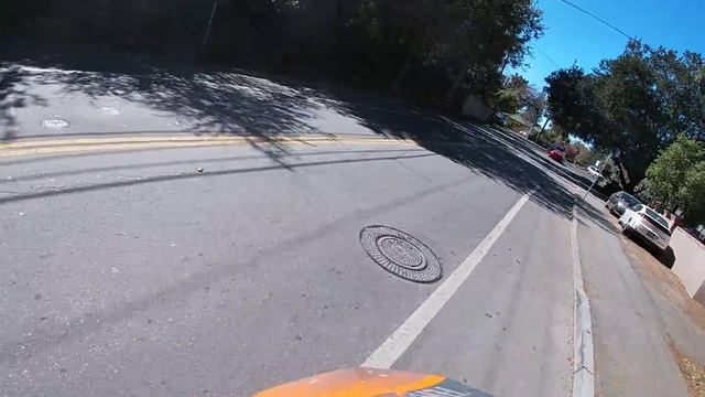 2020 KTM Freeride E Wheelie test #2 (top of helmet)