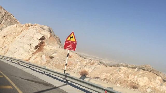 Cycling down Alamrat hill! Muscat, Oman!