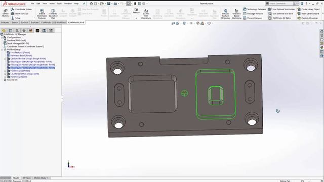 CAMWorks and SOLIDWORKS CAM - Using Feature Recognition