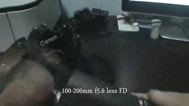 Canon A-1 with Motor Drive MA and 2 FD Lens