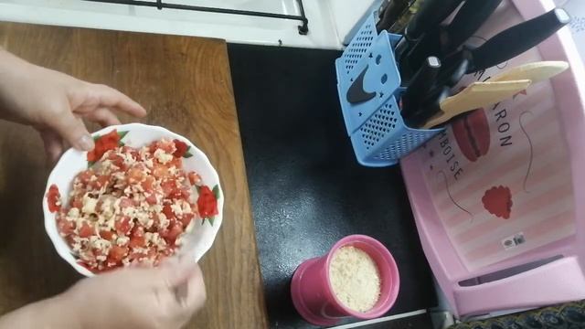 Быстрая закуска из баклажан с начинкой