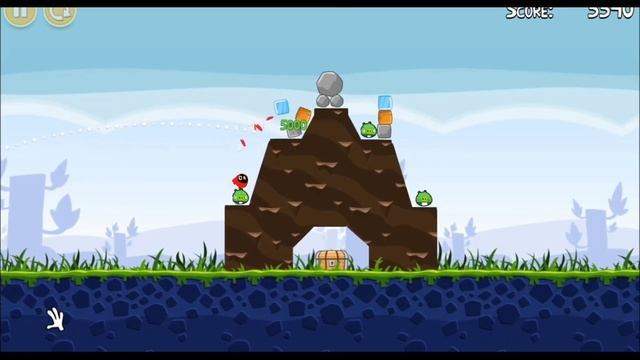 игра в кальмара в angry birds. (