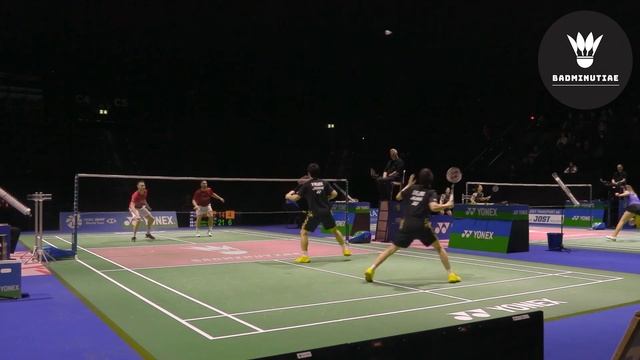 Powerful low angle badminton doubles live highlights - Japan vs Czech