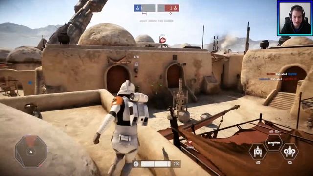 Star Wars Battlefront 2 - Jetpack Cargo Gameplay commentary