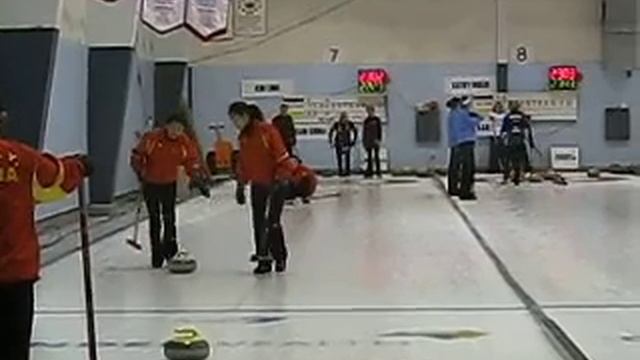 Chinese women national curling team @ Regina, SK,Canada