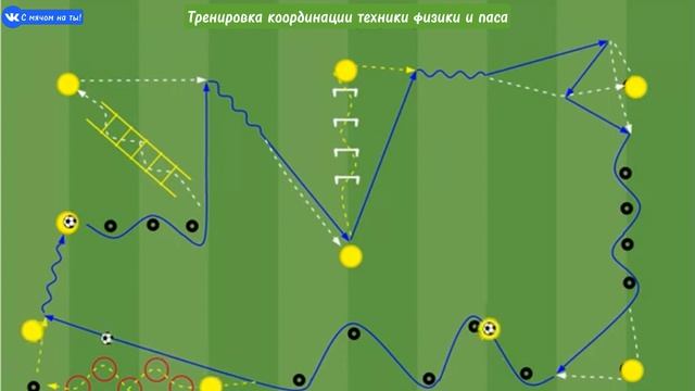 Тренировка координации техники физики и паса