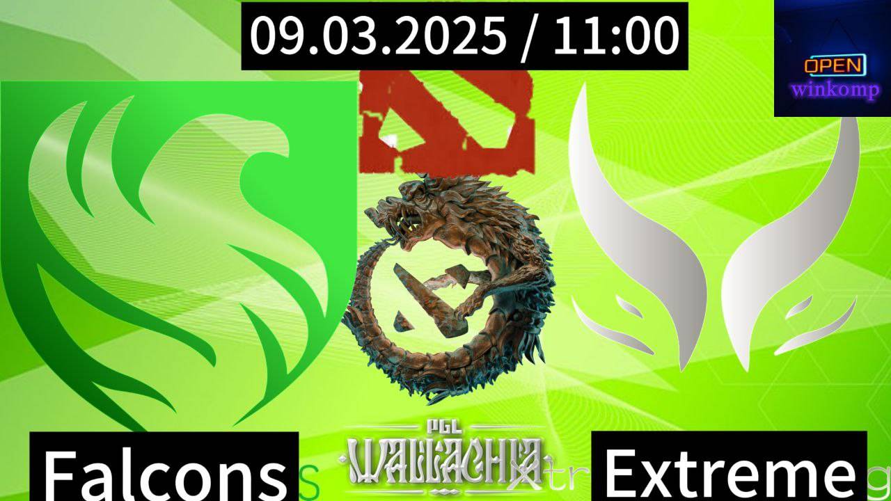 Dota 2 / Team Falcons vs Xtreme Gaming / PGL Wallachia 3 / Winkomp