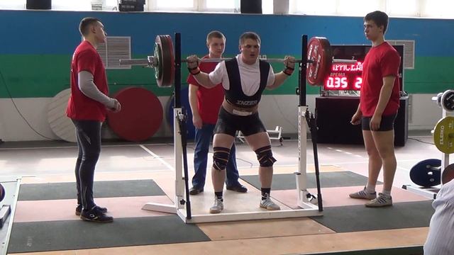 Присед  245  кг  Алексей  Пименов  (попытка)