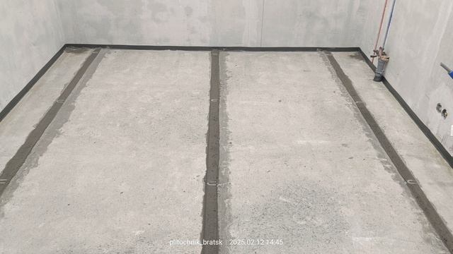 Монтаж стяжки и компенсационной мембраны