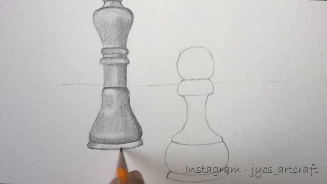 Sketch Challenge Week 35 | Pencil Drawing Of Chess Pieces | Object Drawing