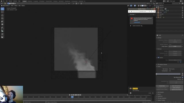 Creating looping smoke cards for quick renders in blender