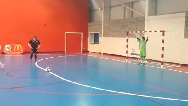 Chris Sheehan scores for Wrexham Futsal in FAW FUTSAL FINAL