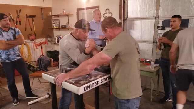 Eli Saidov w/Jordan Sill, Craig Tullier, Bob Brown,etc Armwrestling Practice in Bob's Barn 11/04/21