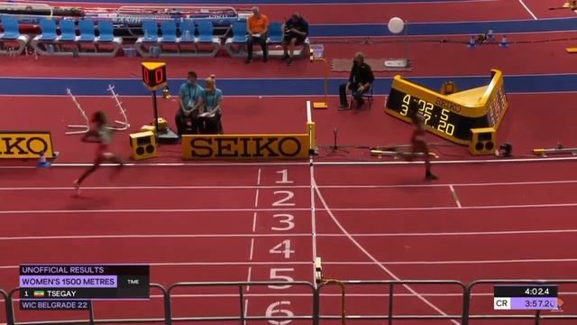 ethiopian Womens 1500m Final World Athletics indoor championships Belgrade 22 mp4