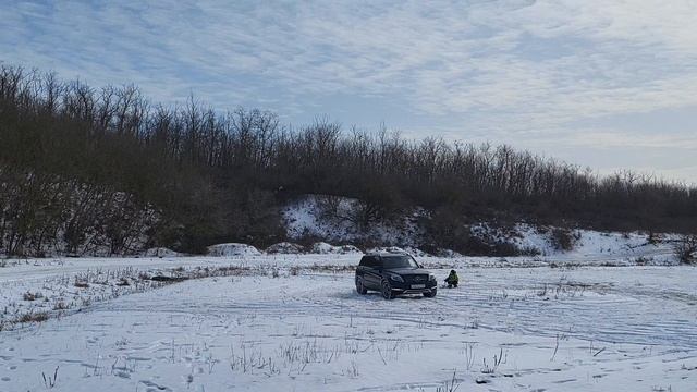 Mercedes GLK 220, немного снега
