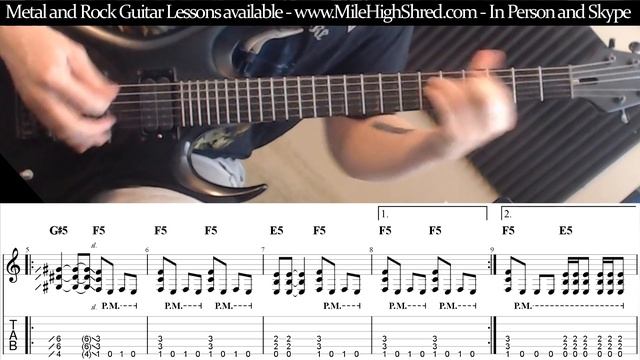 Ruination Intro Riff by Power Trip Guitar Lesson Preview