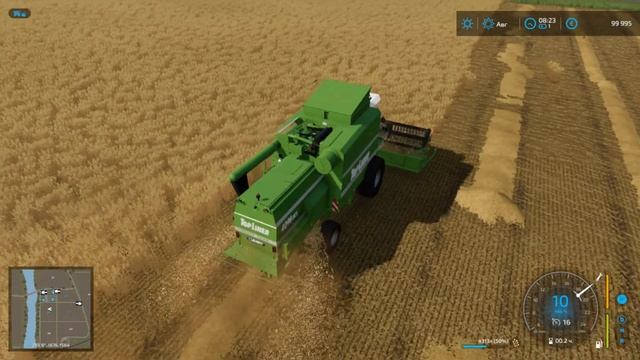 Обзор Frming Simulator 22 : уборка пшеницы.#1