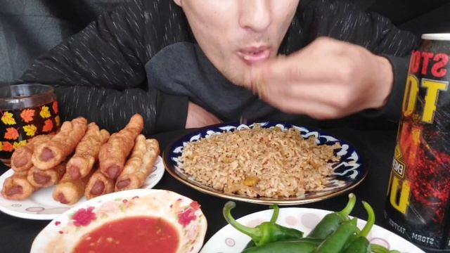 ASMR: PILAF, GUMMA, CHILI, SOUSAGE | #eatingshow