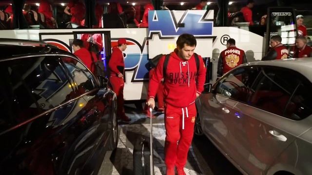 Чешские хоккейные игры-2019. Прибытие сборной в Чехию