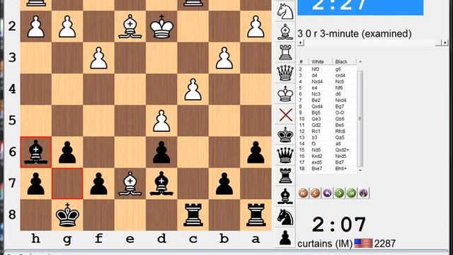 3 minute chess #300: GM Aleksa Strikovic vs IM Greg Shahade