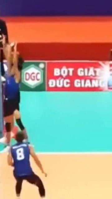 a very hard blow can be broken #volleyball #volleyballworld #sports