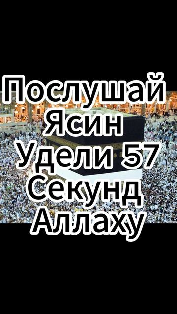 Послушай Ясин Удели 57Секунд Аллаху #Ислам #сура #ясин