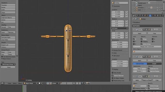 Humane Rigging 04 - Mr. Hotdog 07 - Basic Mesh Deformations