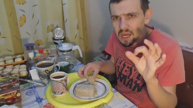 ОБЖОР НА СУПЕР ВКУСНУЮ АЗОВСКУЮ ХАЛВУ С КРЕПКИМ ЧЕРНЫМ ИНДИЙСКИМ ЧАЕМ ЛИСМА