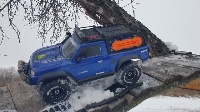 Новогодние покатушки в RC Дрезгалово ...  New Year's rides in the RC Drezgalovo ... Traxxas Trx 4