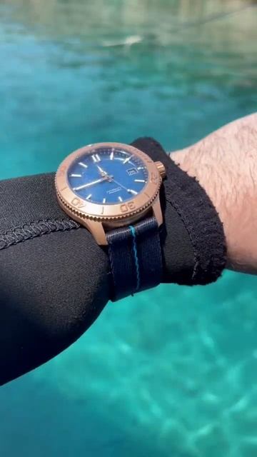 Taking a dive watch diving 🤿 #christopherward #watches #luxurywatches #divewatch #diving