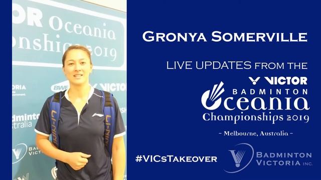 Gronya Somerville VICs Takeover - Badminton Victoria