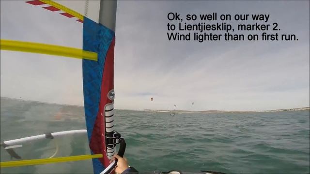 Langebaan Downwind Dash 2015 race with windsurfing & kitesurfing to Saldanha Bay