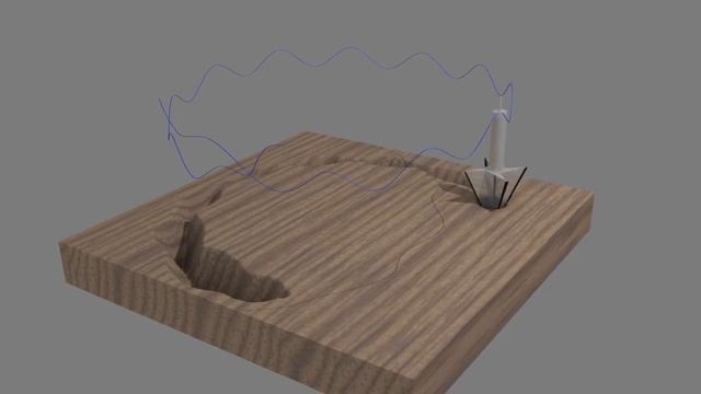 Blender CNC milling animation test. Made with Dynamic Paint/Displace functionality.